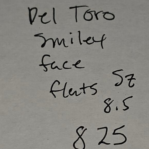 Del Toro Emoji Velvet Loafers Flats Shoes Black Italy smoking slippers SIZE 8.5 - Picture 11 of 12